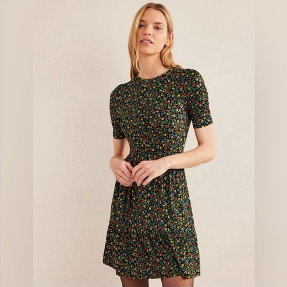 BODEN Ruched Bust‎ Mini Jersey Dress